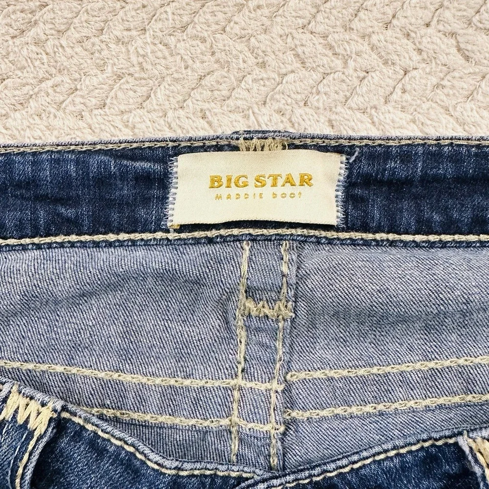 Big Star Jeans Women's Maddie Boot Dark Wash Mid-Rise Size 32 R Y2K Country